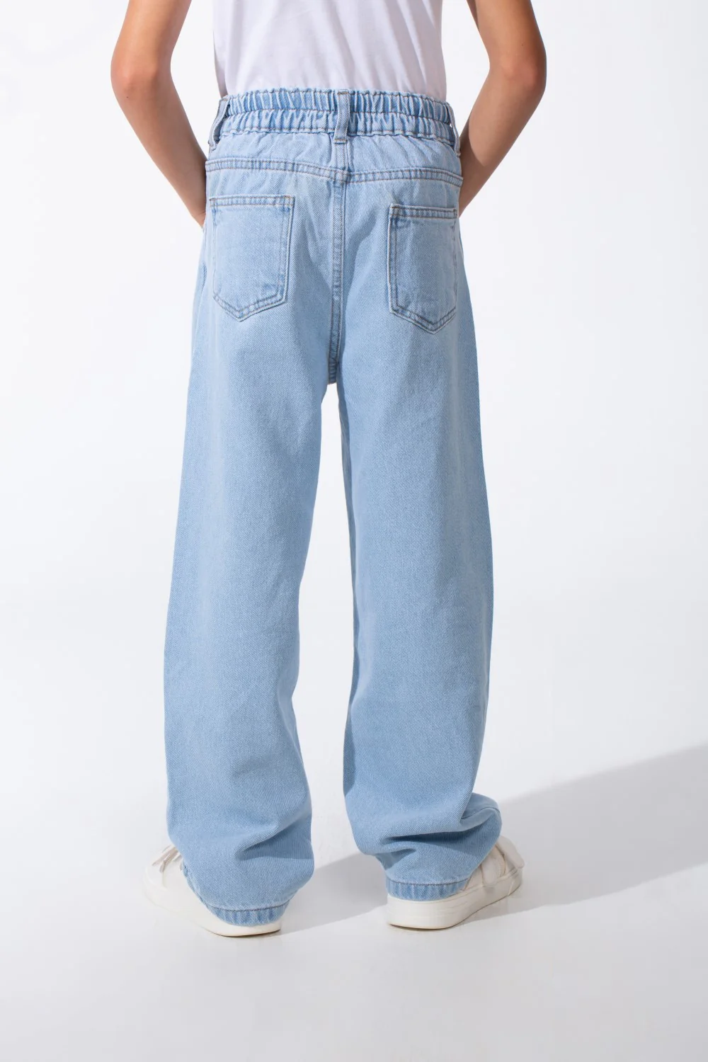 Boy's Classic Boyfriend Design Secure Button Zipper Fly Closure Traditional Five-pocket Layout Relaxed Fit Suitable For Casual Occasion Jains Pants - Image 9