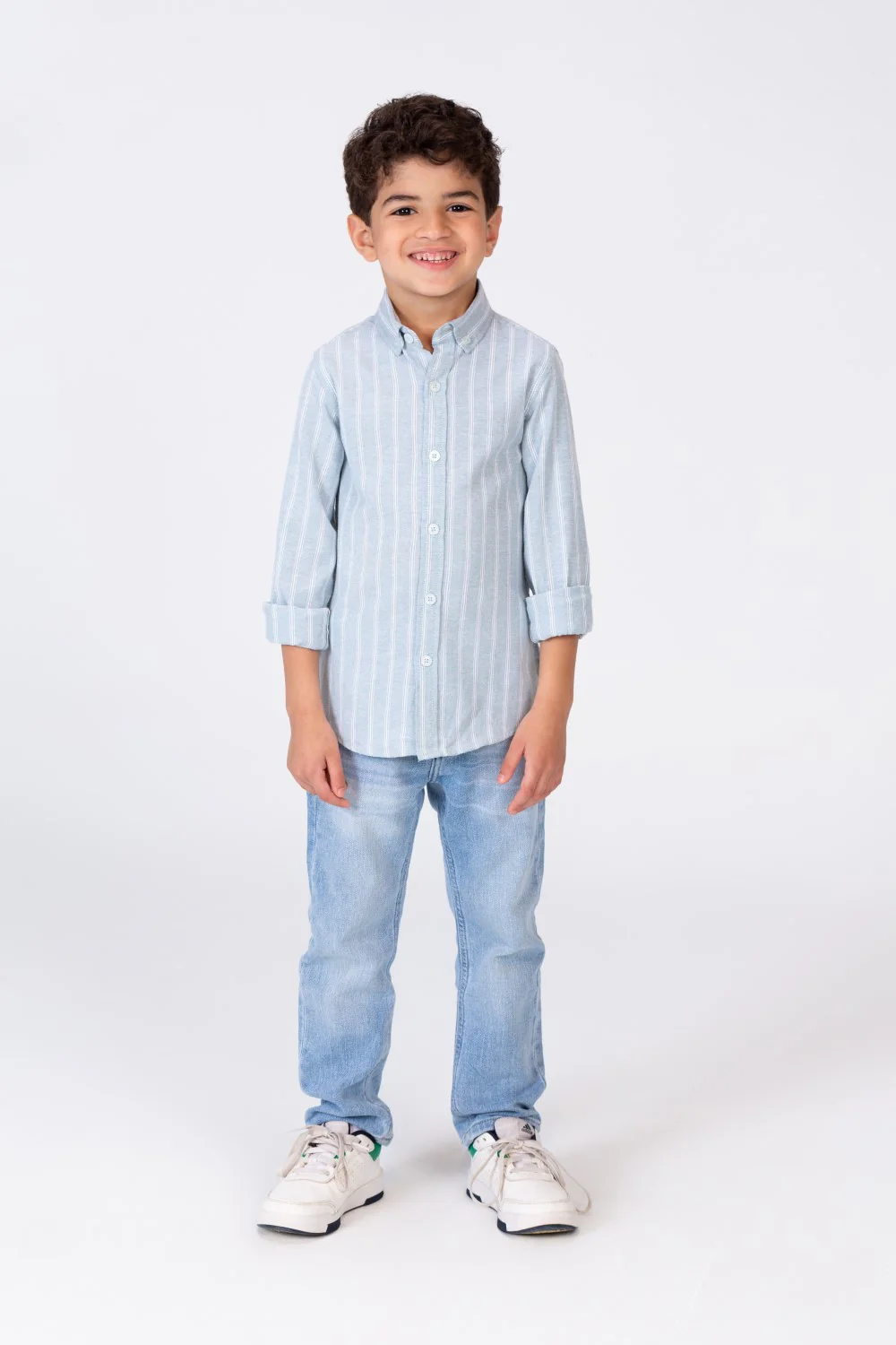 Boys colorful shirt with unique trendy stripes - Image 10
