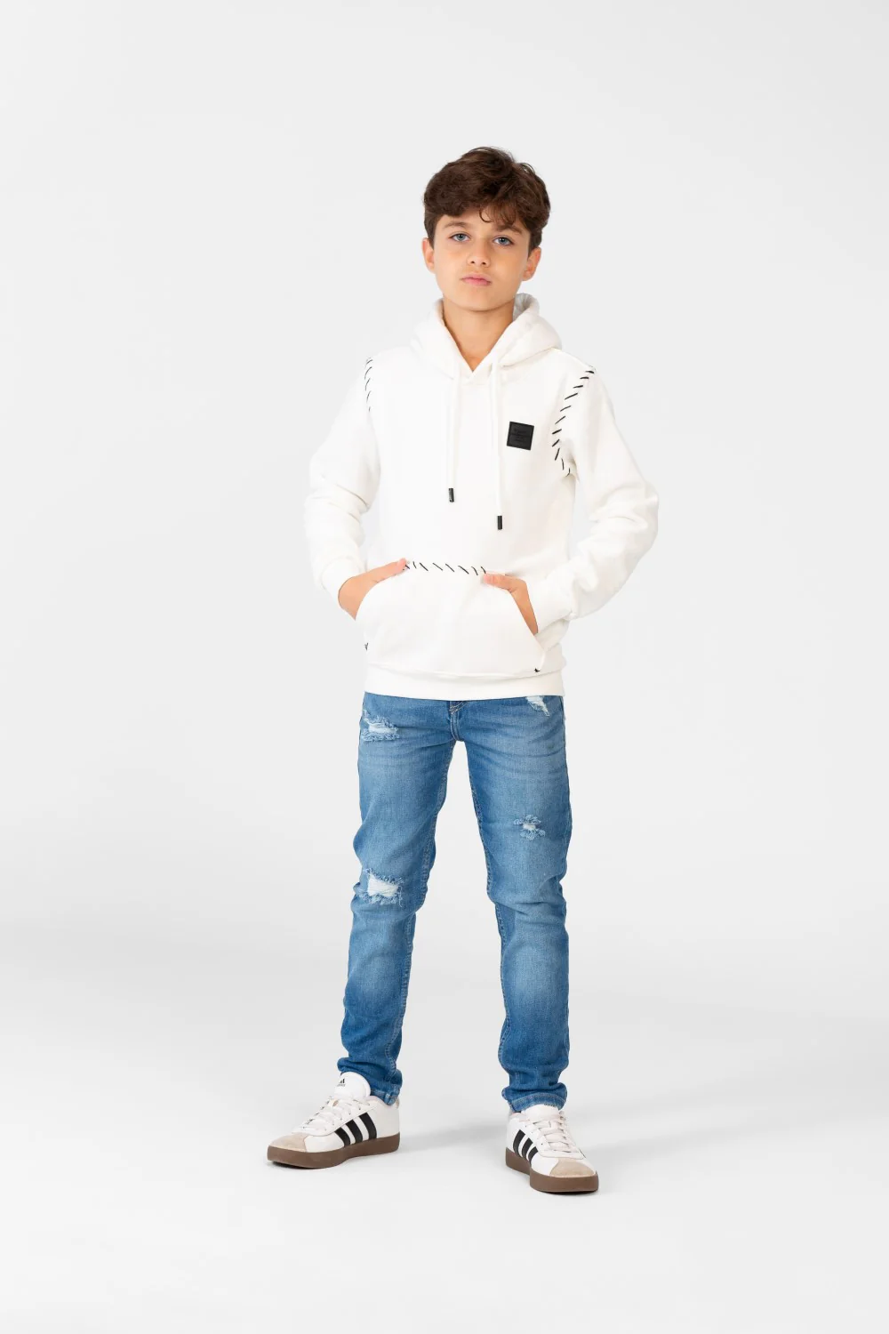 Boy's Comfort Fit Hoodie Sweatshirt With A Front Pocket - Image 12