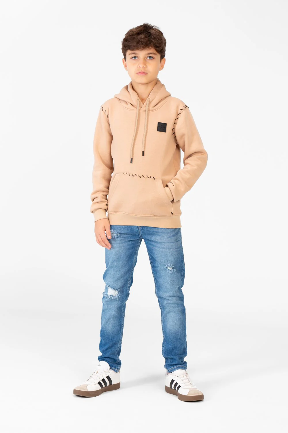 Boy's Comfort Fit Hoodie Sweatshirt With A Front Pocket - Image 4