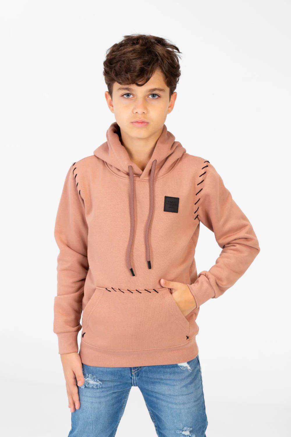 Boy's Comfort Fit Hoodie Sweatshirt With A Front Pocket - Image 5