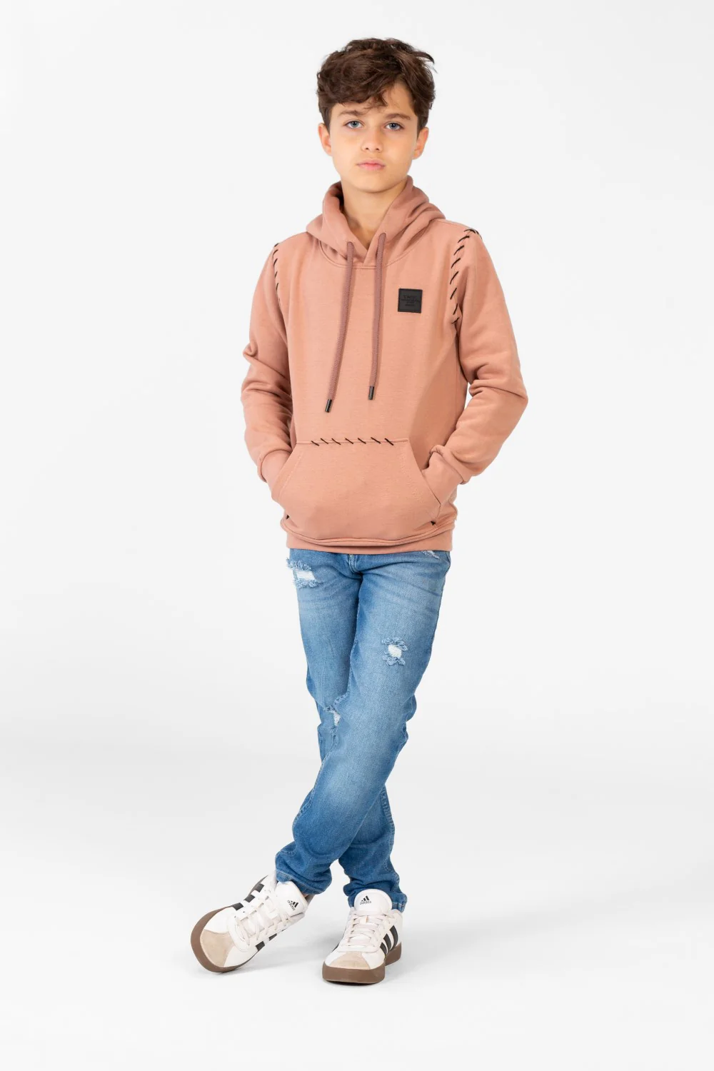 Boy's Comfort Fit Hoodie Sweatshirt With A Front Pocket - Image 8