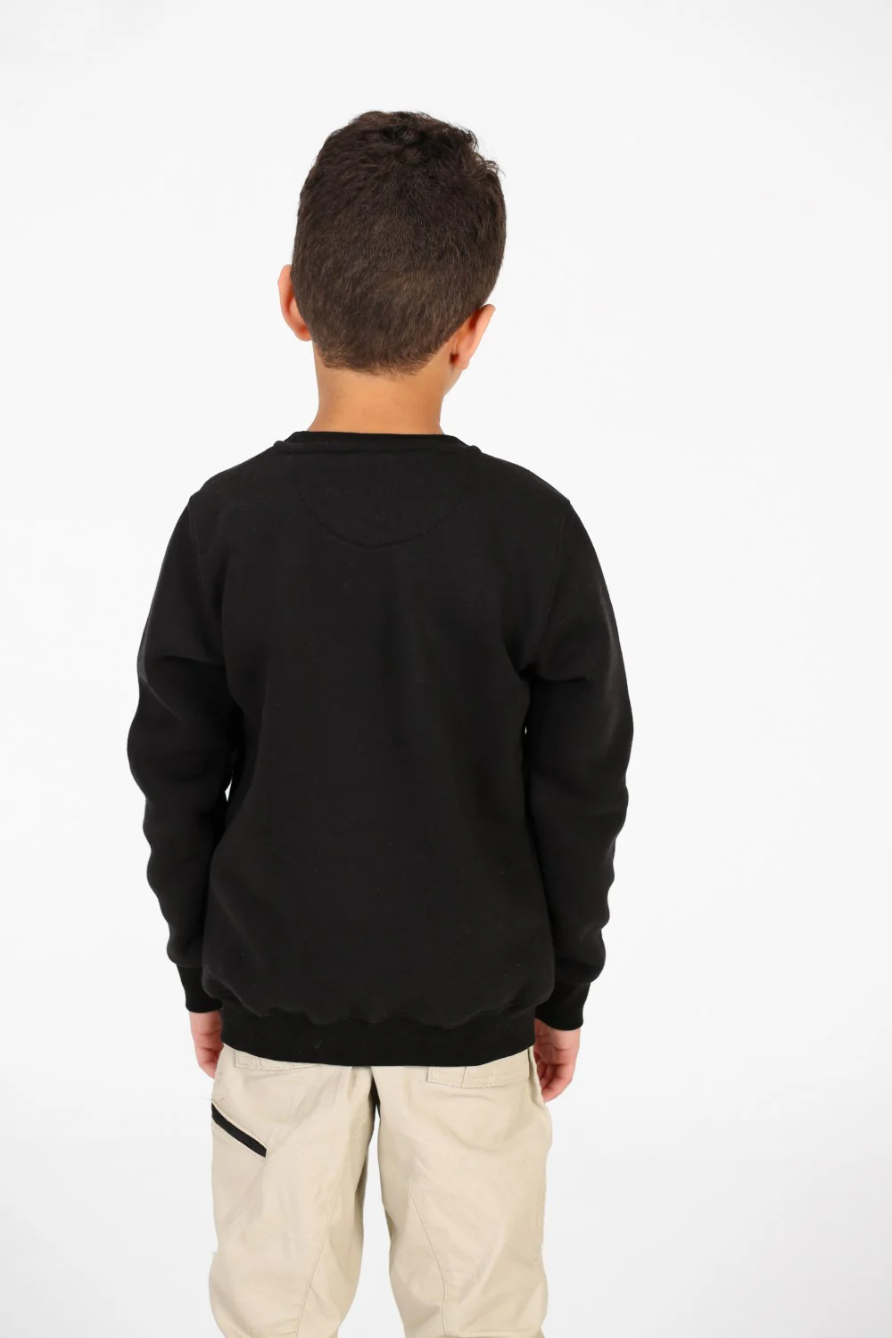 Boy's Crew Neck Sweatshirt With Graphic Print On The Front - Image 2