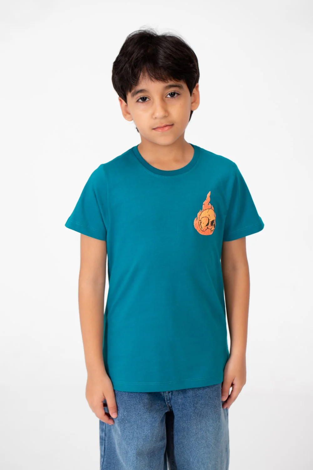 Boy's Crew Neck T-Shirt Printed