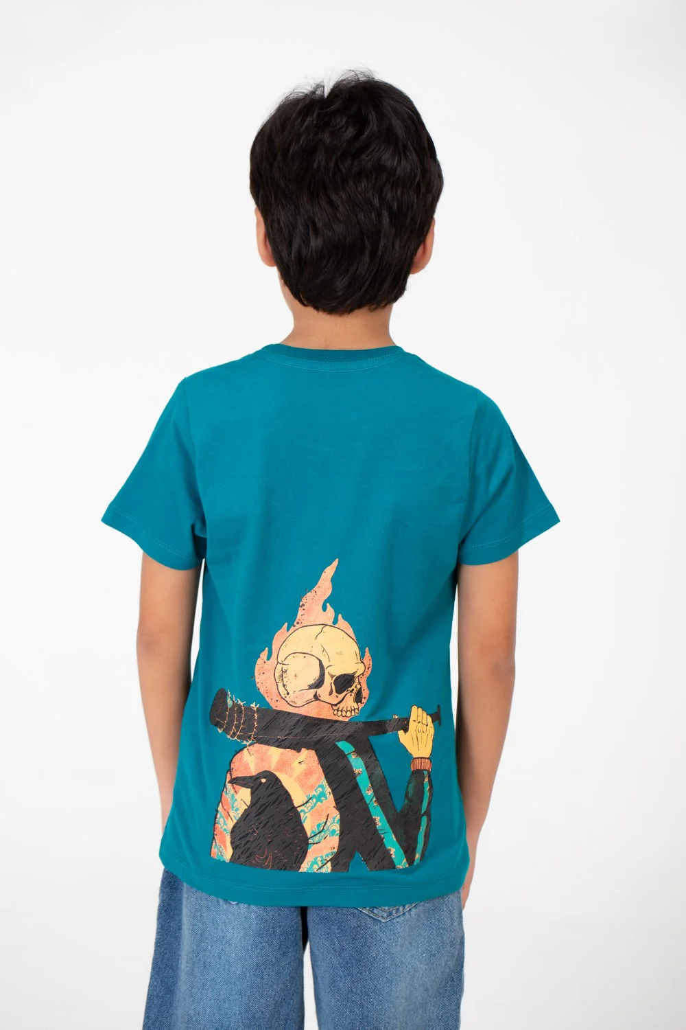 Boy's Crew Neck T-Shirt Printed - Image 2