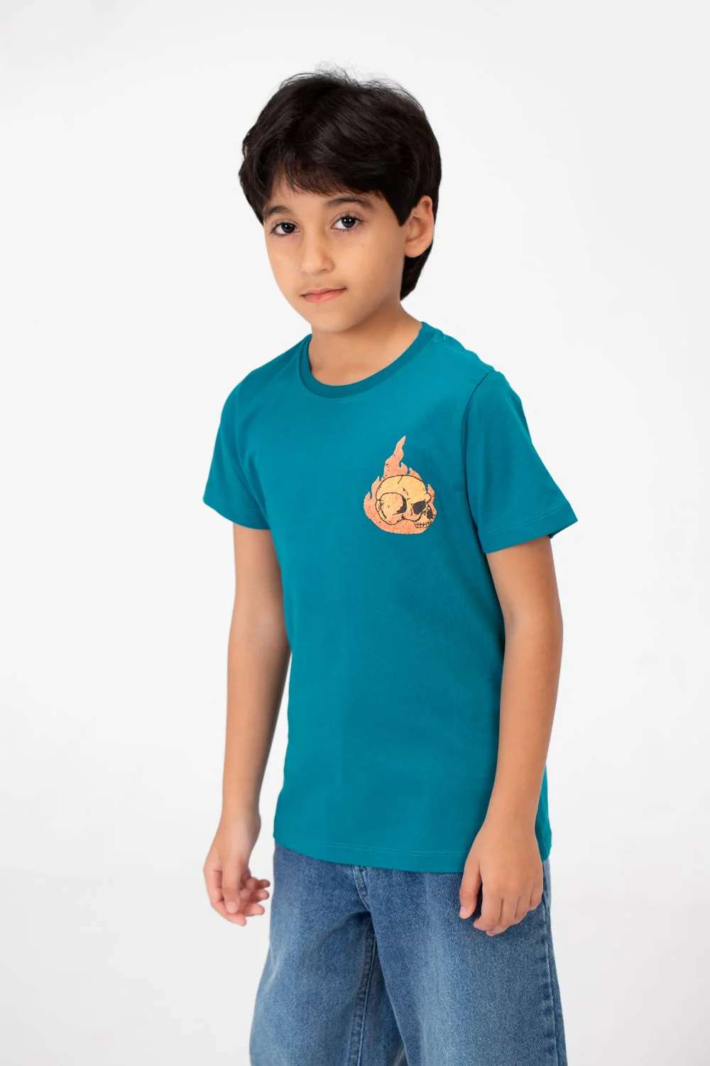 Boy's Crew Neck T-Shirt Printed - Image 3