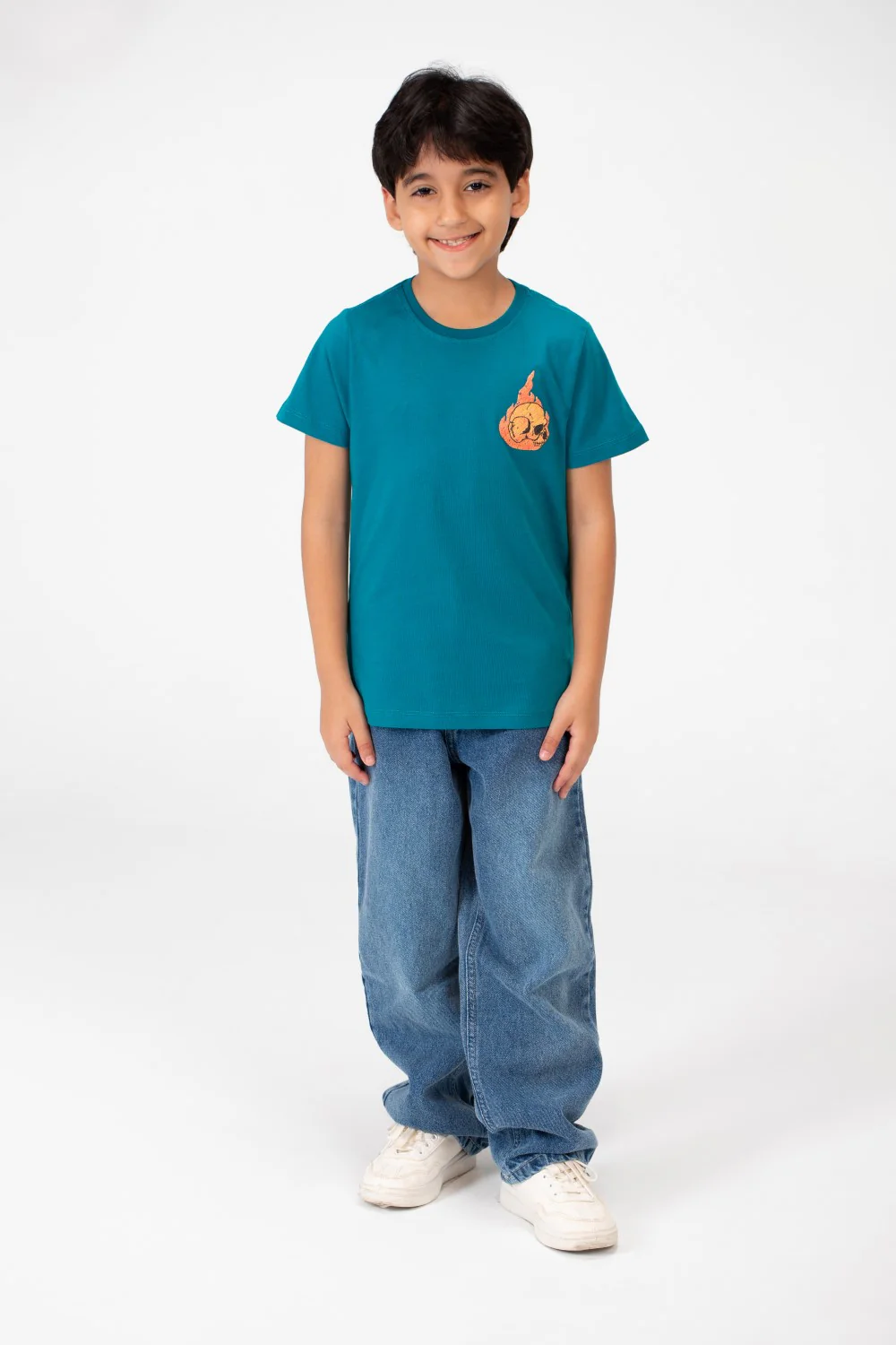 Boy's Crew Neck T-Shirt Printed - Image 4