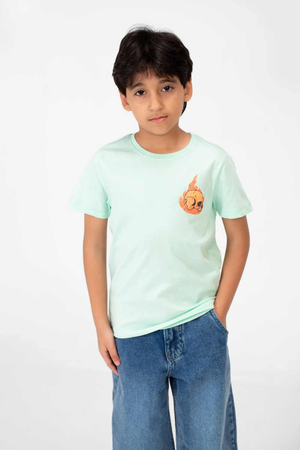 Boy's Crew Neck T-Shirt Printed - Image 5