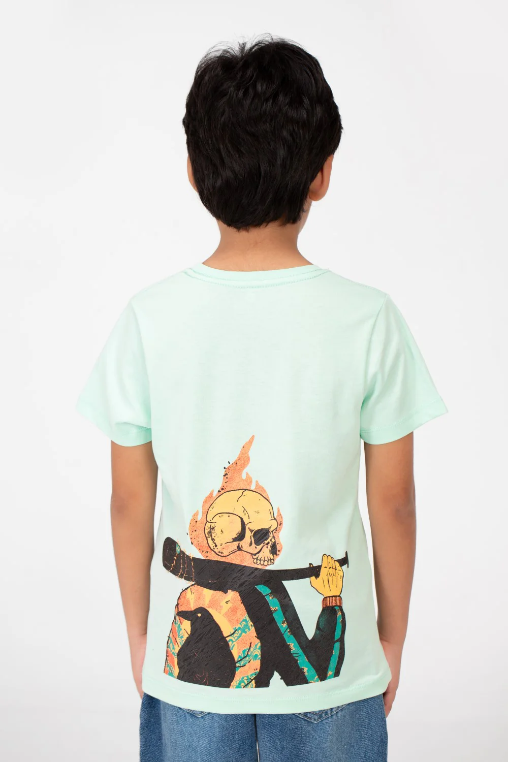 Boy's Crew Neck T-Shirt Printed - Image 6