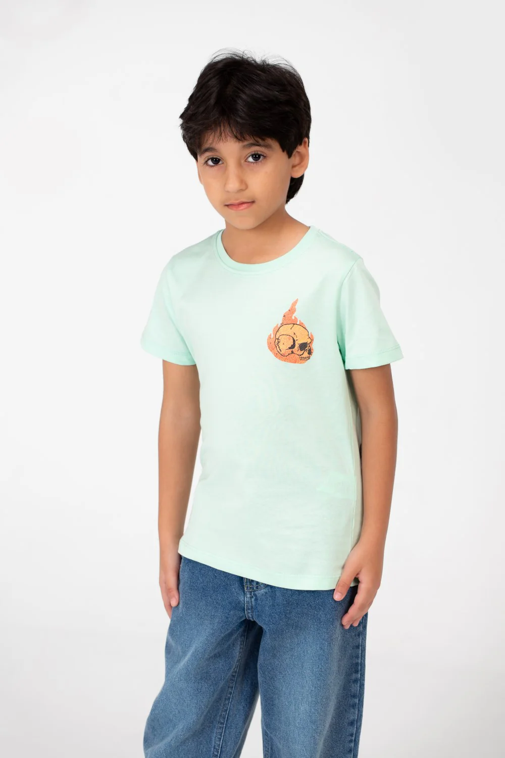 Boy's Crew Neck T-Shirt Printed - Image 7
