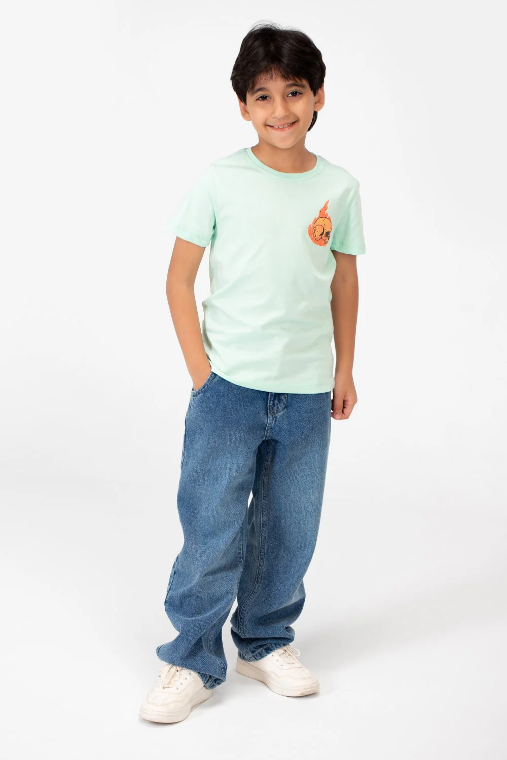 Boy's Crew Neck T-Shirt Printed - Image 8