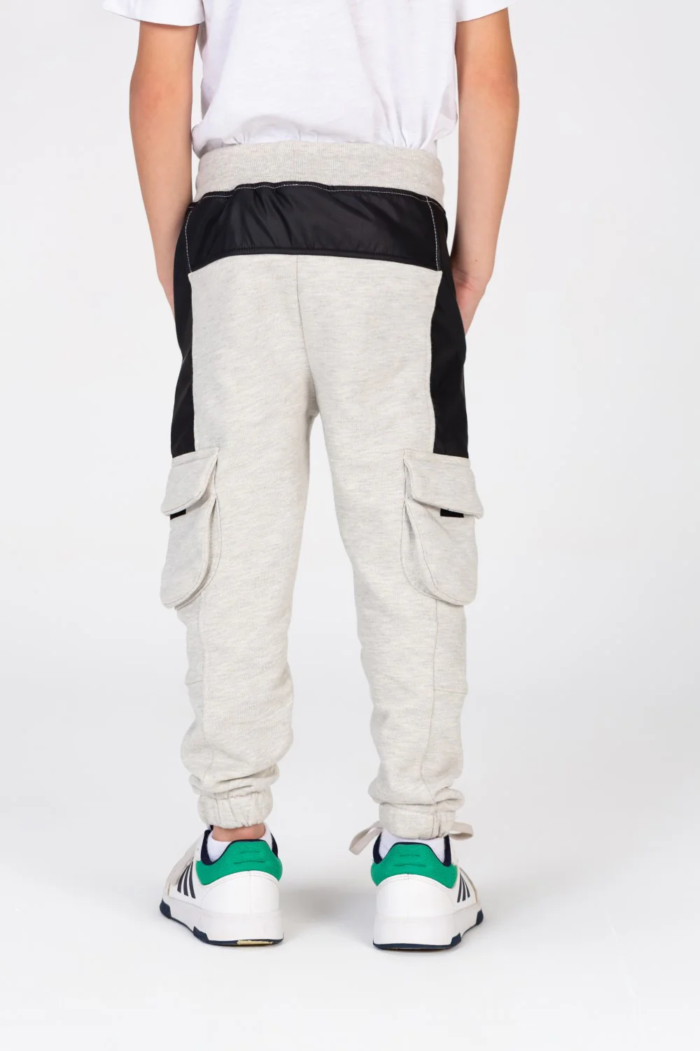 Boy's Elastic Waist Comfortable Leather Sweatpants - Image 11