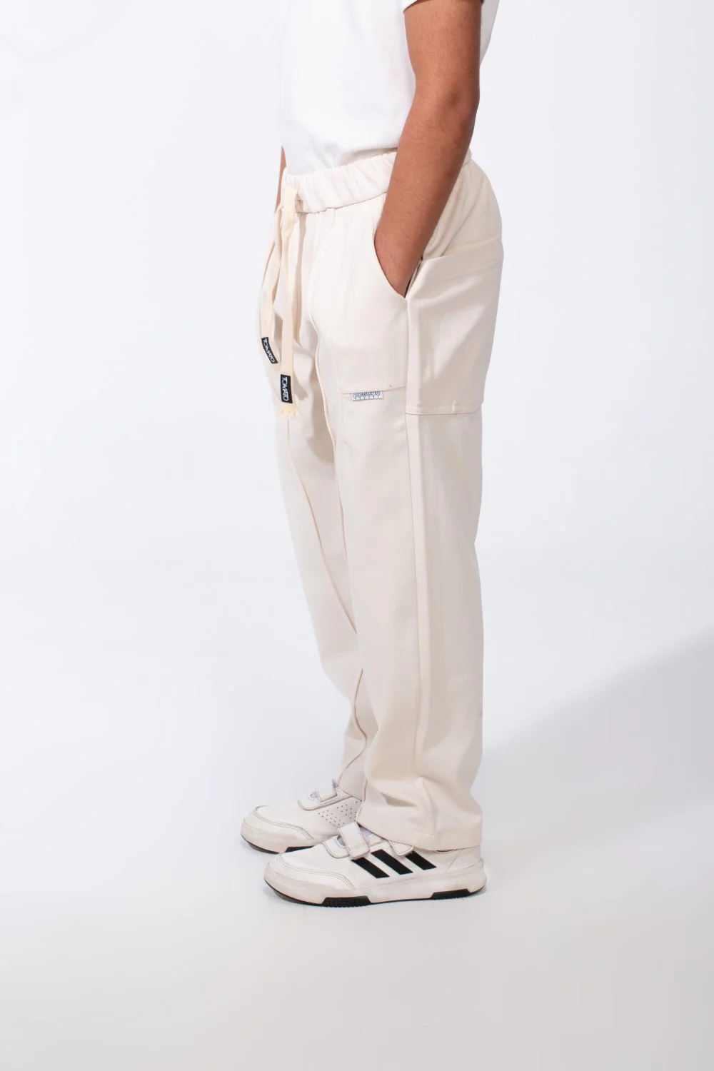 Boy's Elasticated Waistband Style Pockets Everyday Look Comfort Oversize Sweat Pants - Image 12