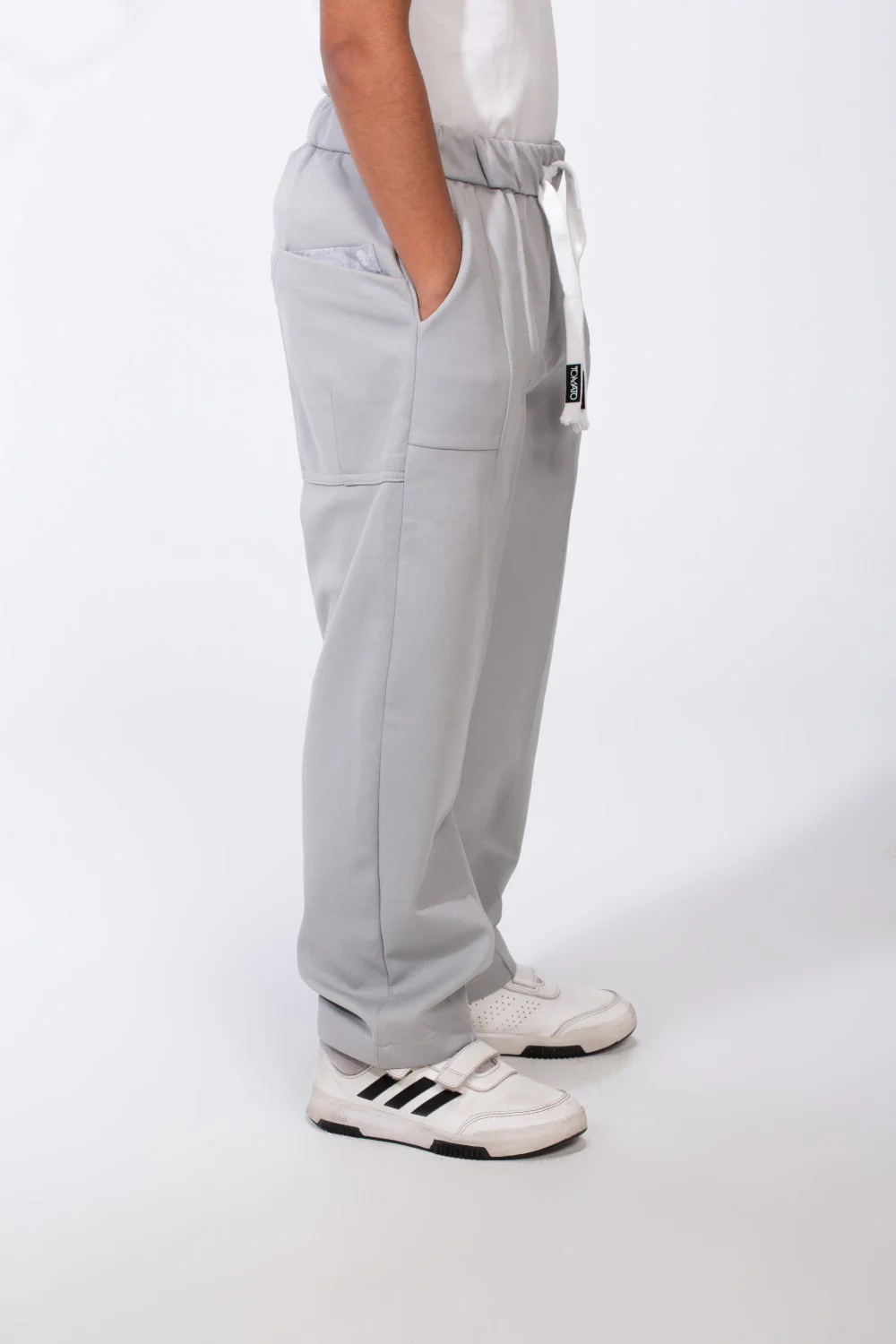 Boy's Elasticated Waistband Style Pockets Everyday Look Comfort Oversize Sweat Pants - Image 16