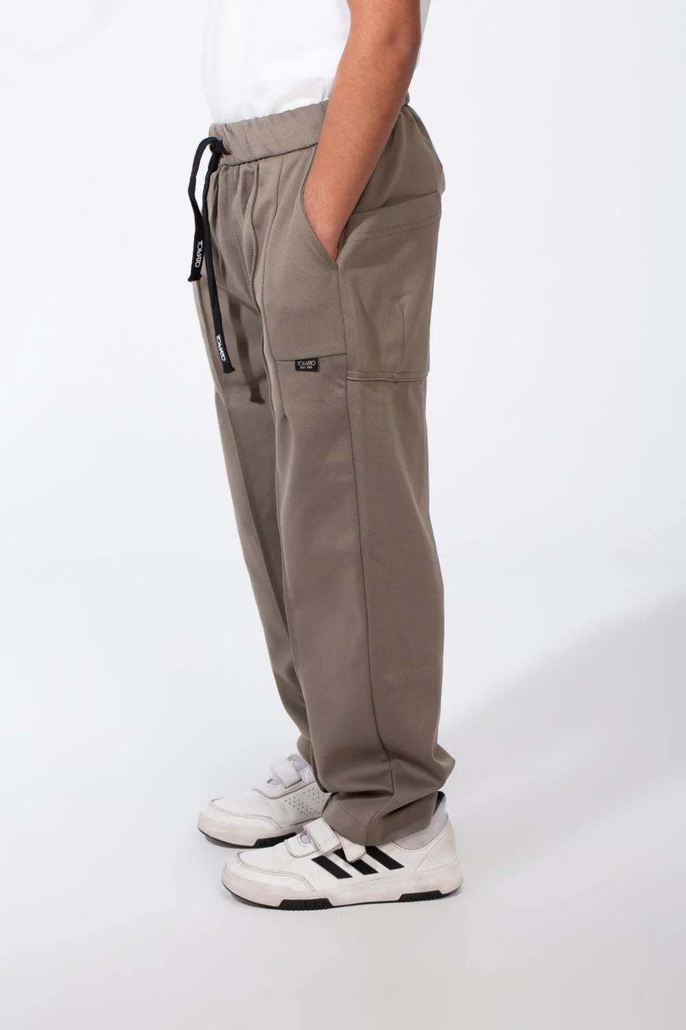 Boy's Elasticated Waistband Style Pockets Everyday Look Comfort Oversize Sweat Pants - Image 20