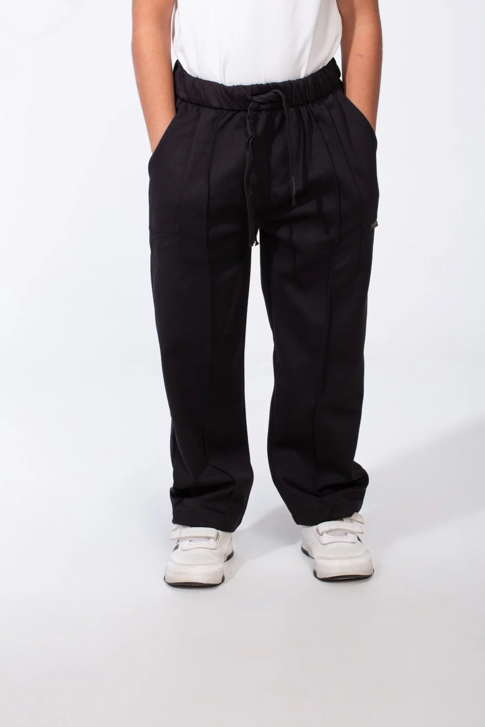Boy's Elasticated Waistband Style Pockets Everyday Look Comfort Oversize Sweat Pants - Image 5