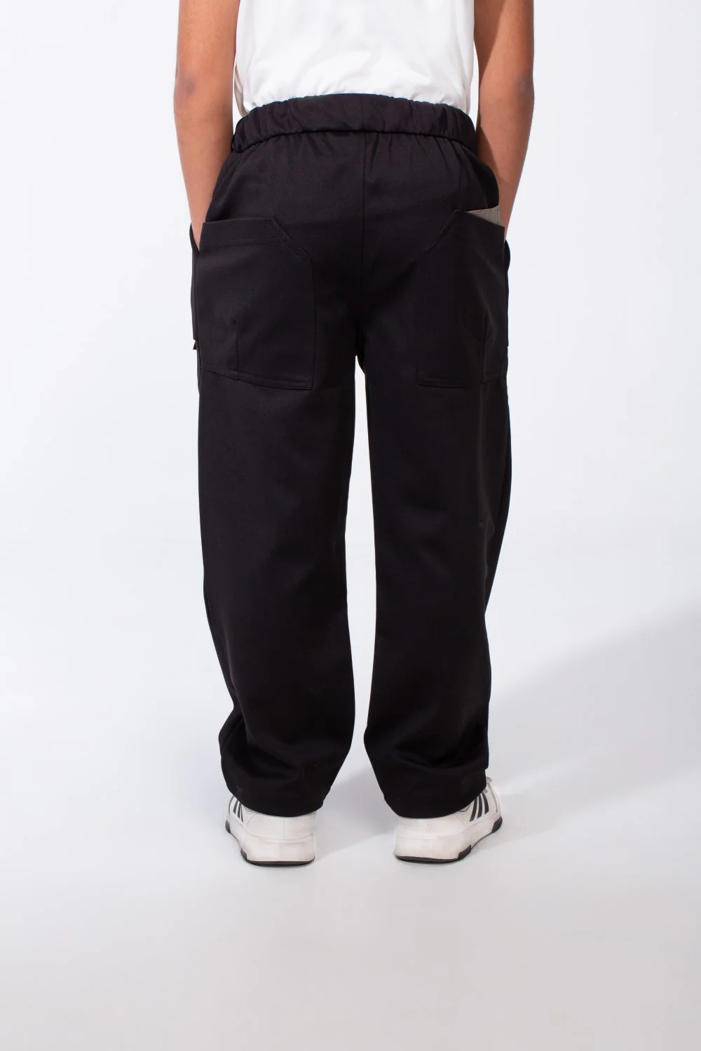 Boy's Elasticated Waistband Style Pockets Everyday Look Comfort Oversize Sweat Pants - Image 6