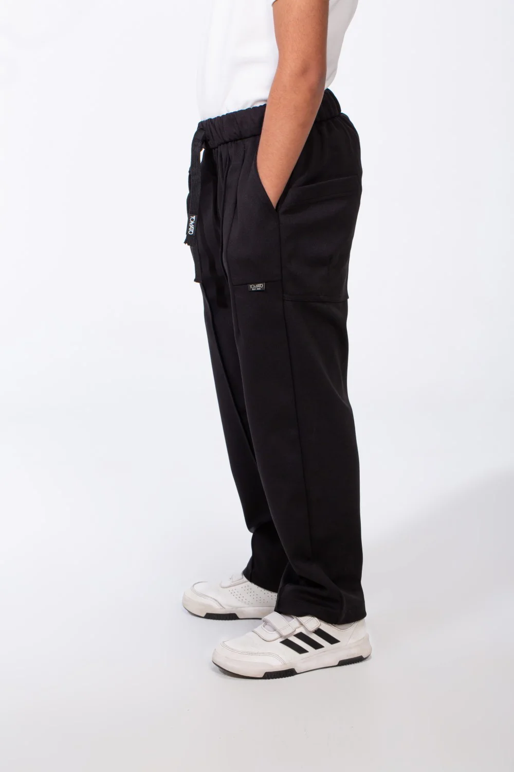 Boy's Elasticated Waistband Style Pockets Everyday Look Comfort Oversize Sweat Pants - Image 8