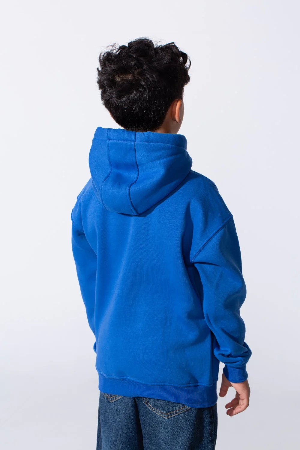 Boy's Embossed Hooded Tomato Store Sweatshirt Kangaroo Pocket Oversized Melton Fabric - Image 10