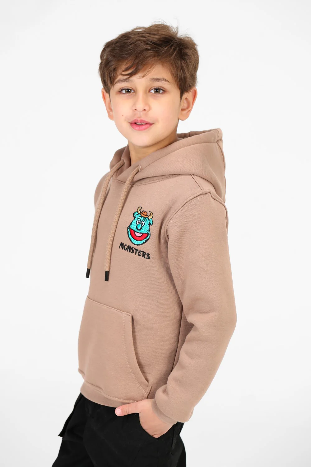 Boy's Front and Back Monsters Print Hoodie Sweatshirt - Image 19