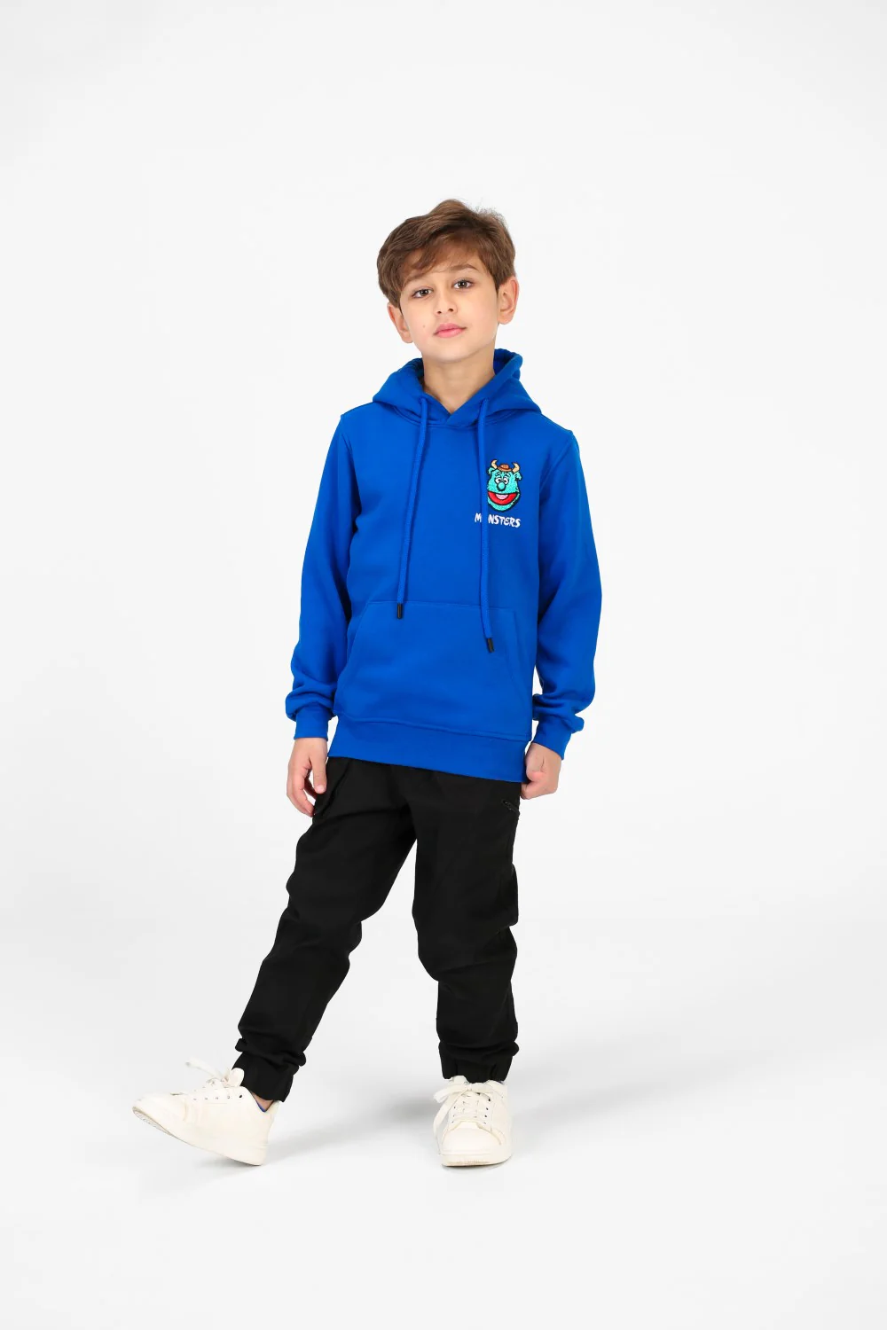 Boy's Front and Back Monsters Print Hoodie Sweatshirt - Image 4