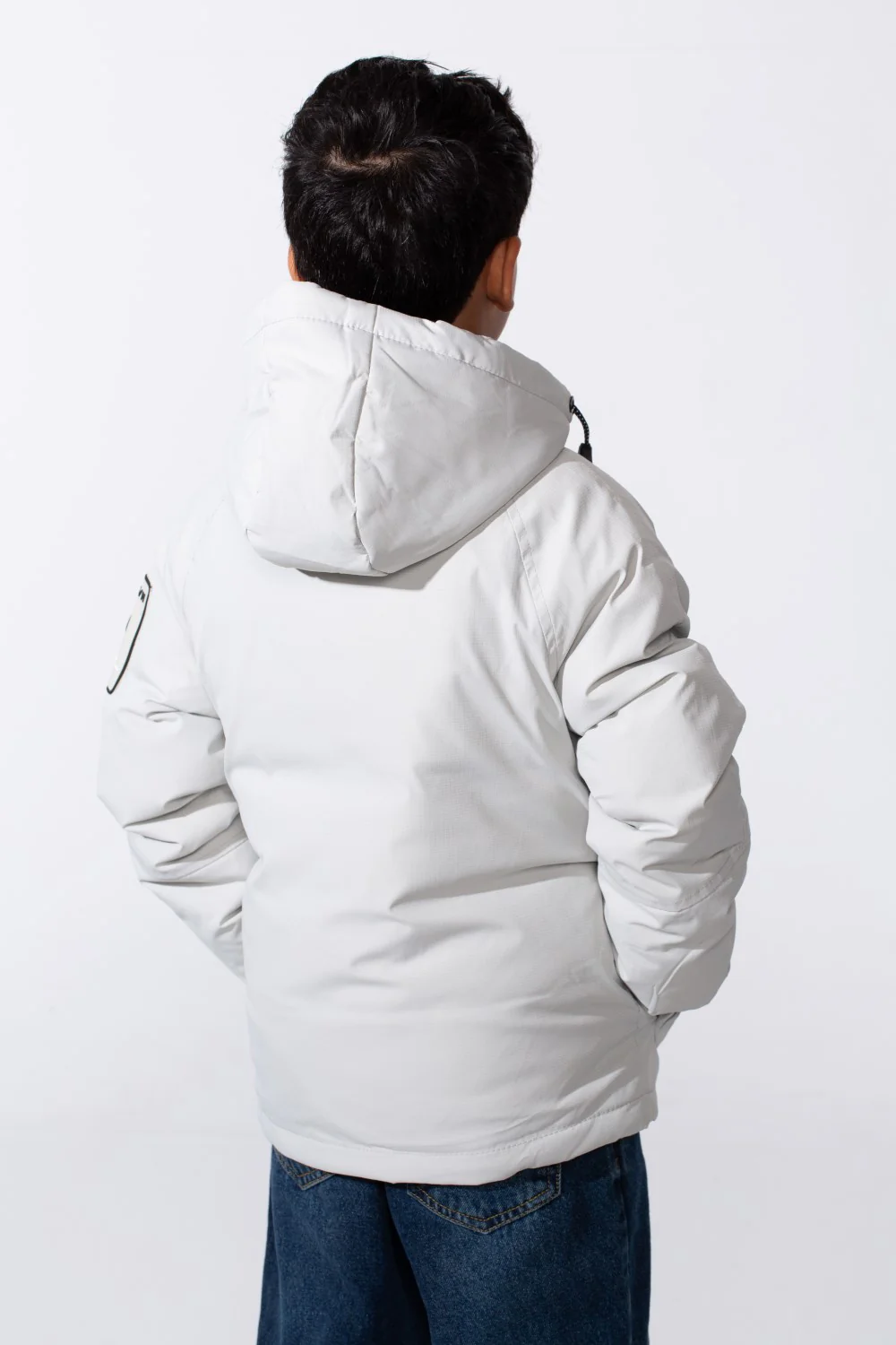 Boy's Front Pockets Waterproof Full-Zip Hooded Jacket - Image 10