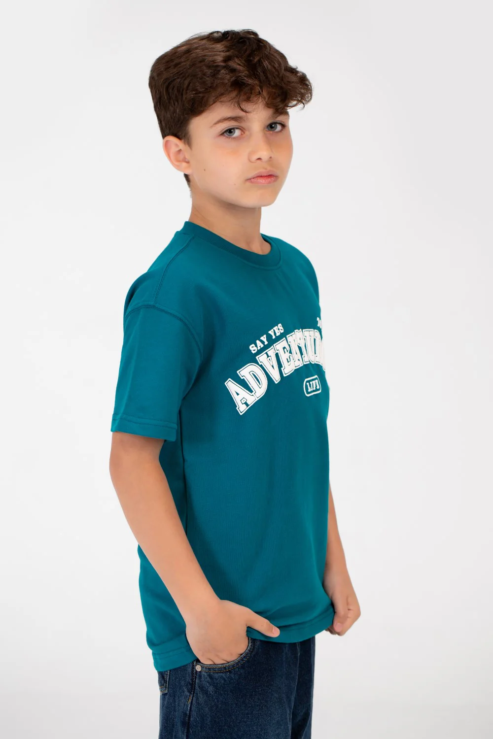 Boy's Front Print Half Sleeves T-shirt - Image 11