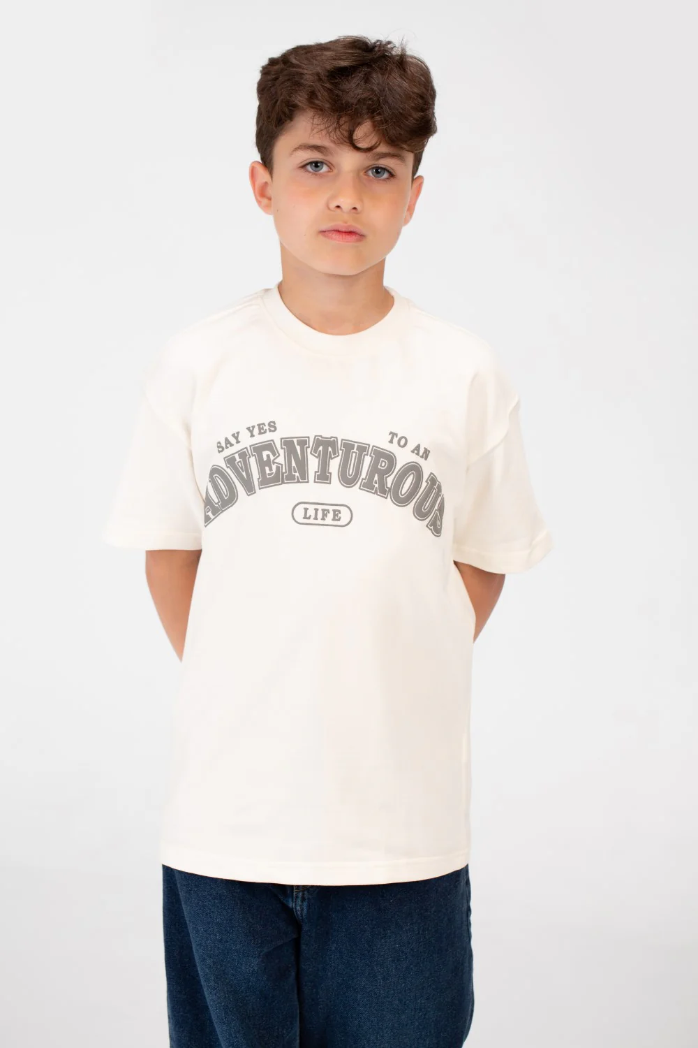 Boy's Front Print Half Sleeves T-shirt - Image 5