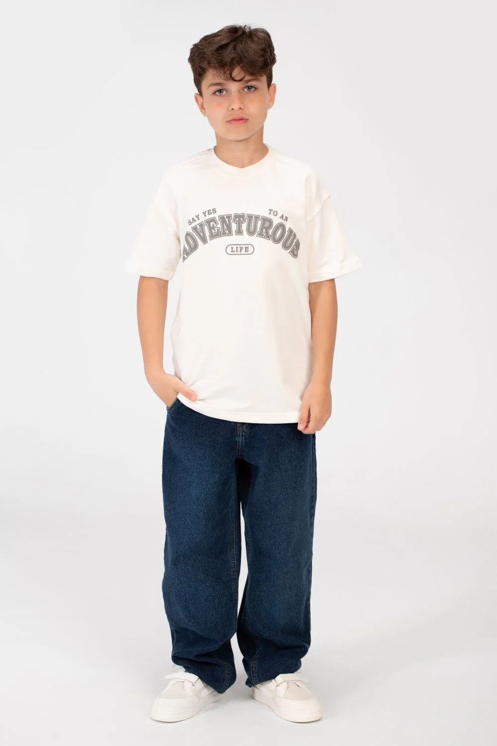 Boy's Front Print Half Sleeves T-shirt - Image 8