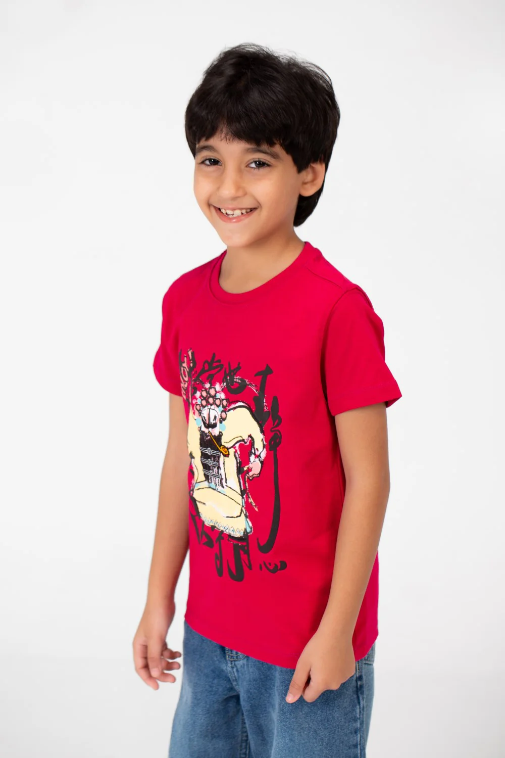 Boy's Front Print Short Sleeve T-shirt - Image 7