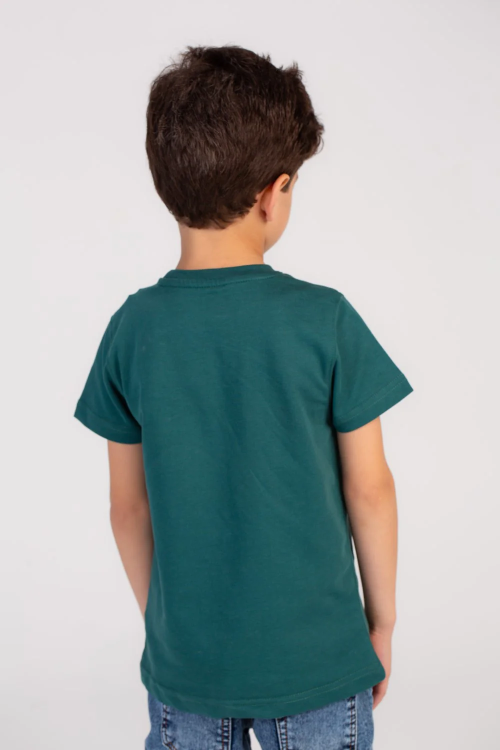 Boy's Front Printed Regular Fit Cotton Over Size T-shirt Crafted For Comfort & Style - Image 2