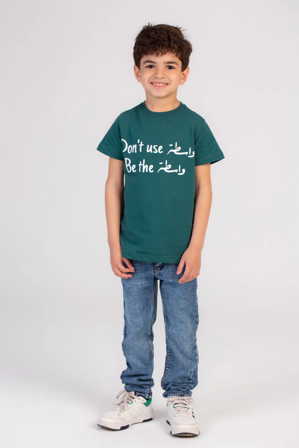 Boy's Front Printed Regular Fit Cotton Over Size T-shirt Crafted For Comfort & Style - Image 3