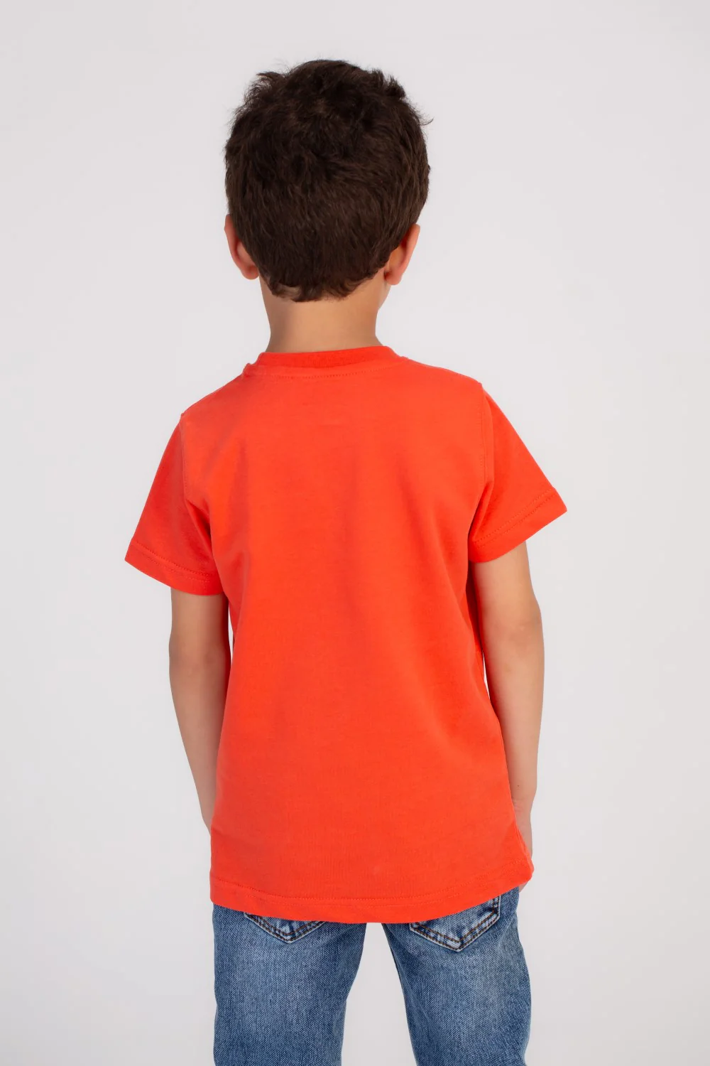 Boy's Front Printed Regular Fit Cotton Over Size T-shirt Crafted For Comfort & Style - Image 5