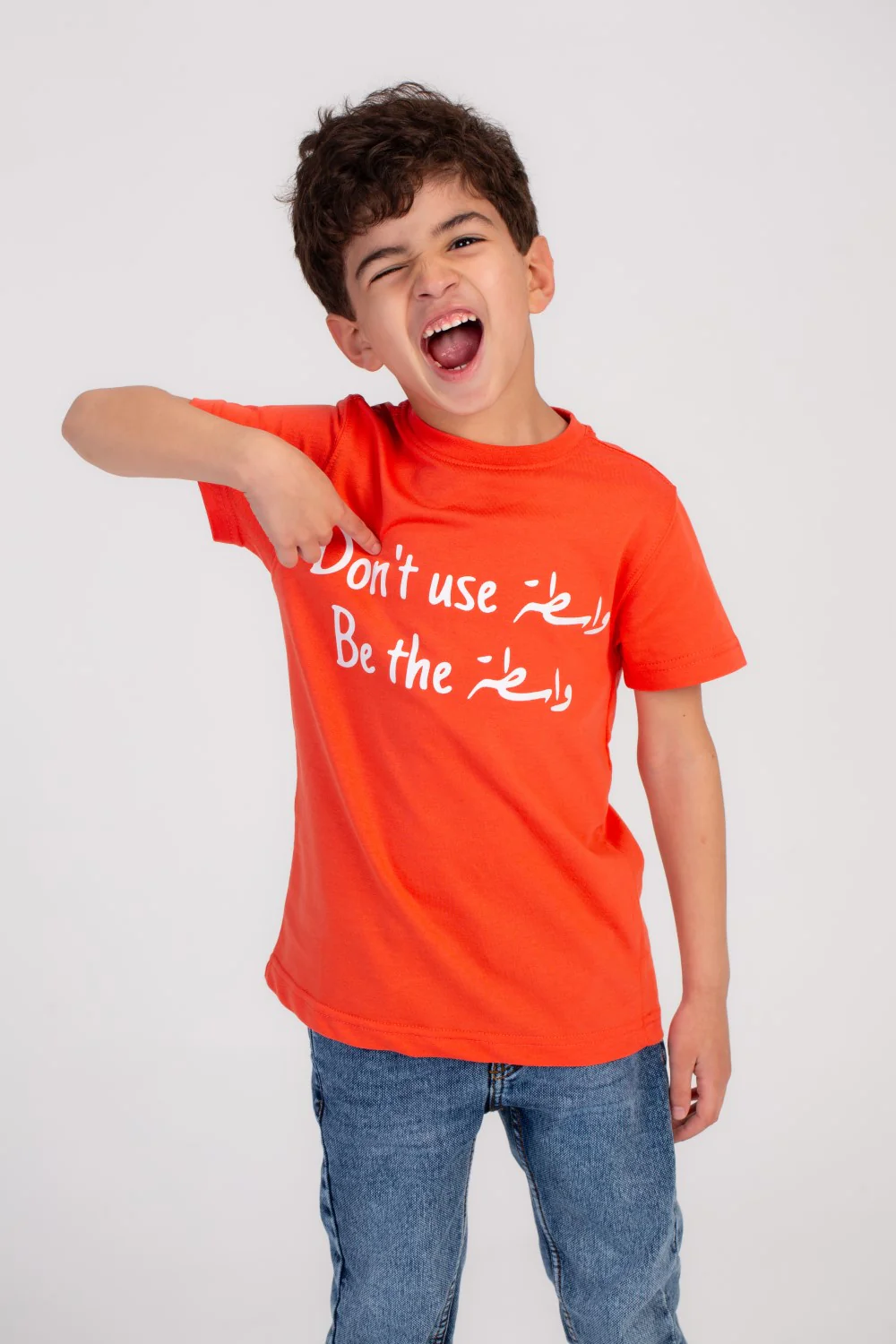 Boy's Front Printed Regular Fit Cotton Over Size T-shirt Crafted For Comfort & Style - Image 6