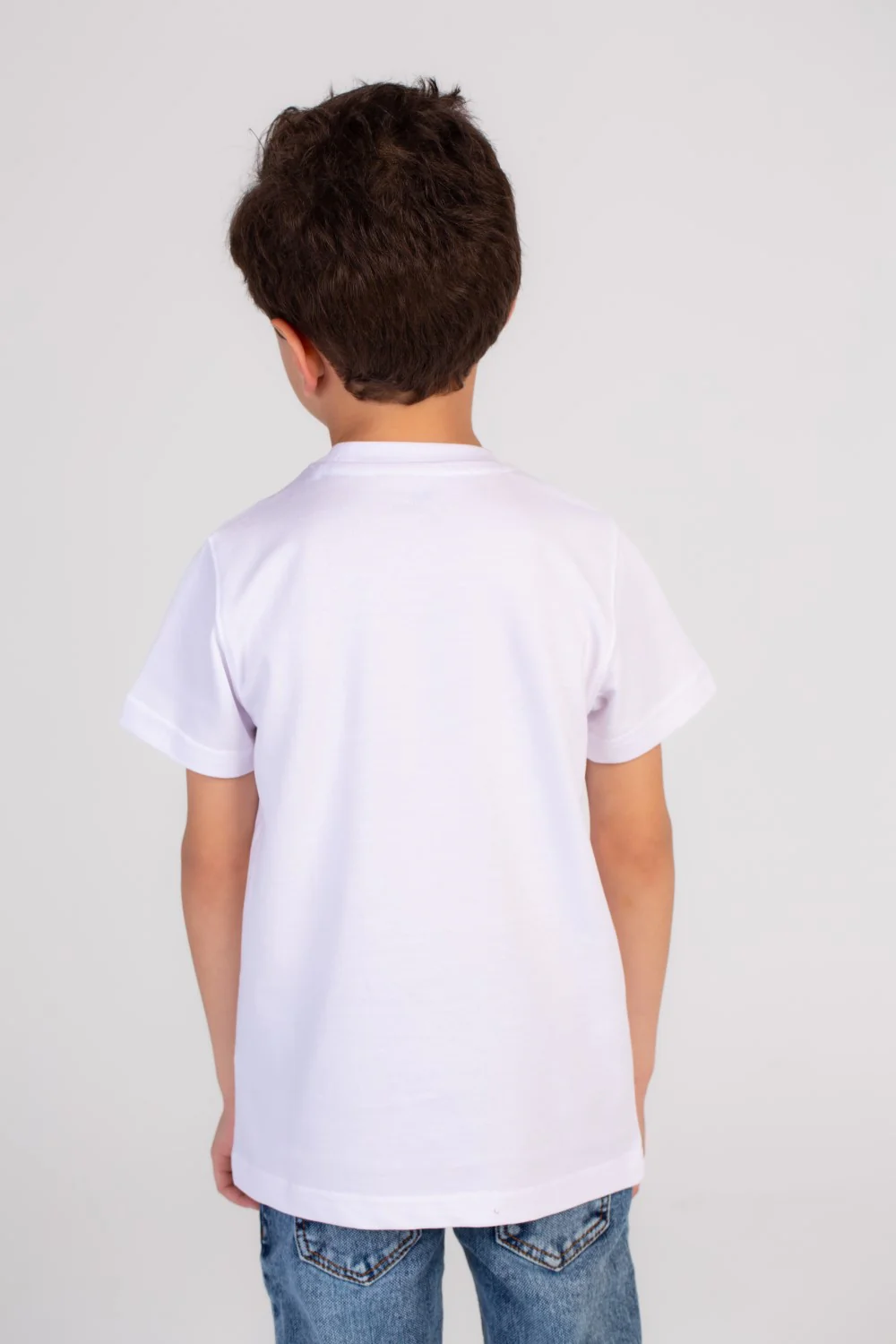 Boy's Front Printed Regular Fit Cotton Over Size T-shirt Crafted For Comfort & Style - Image 8