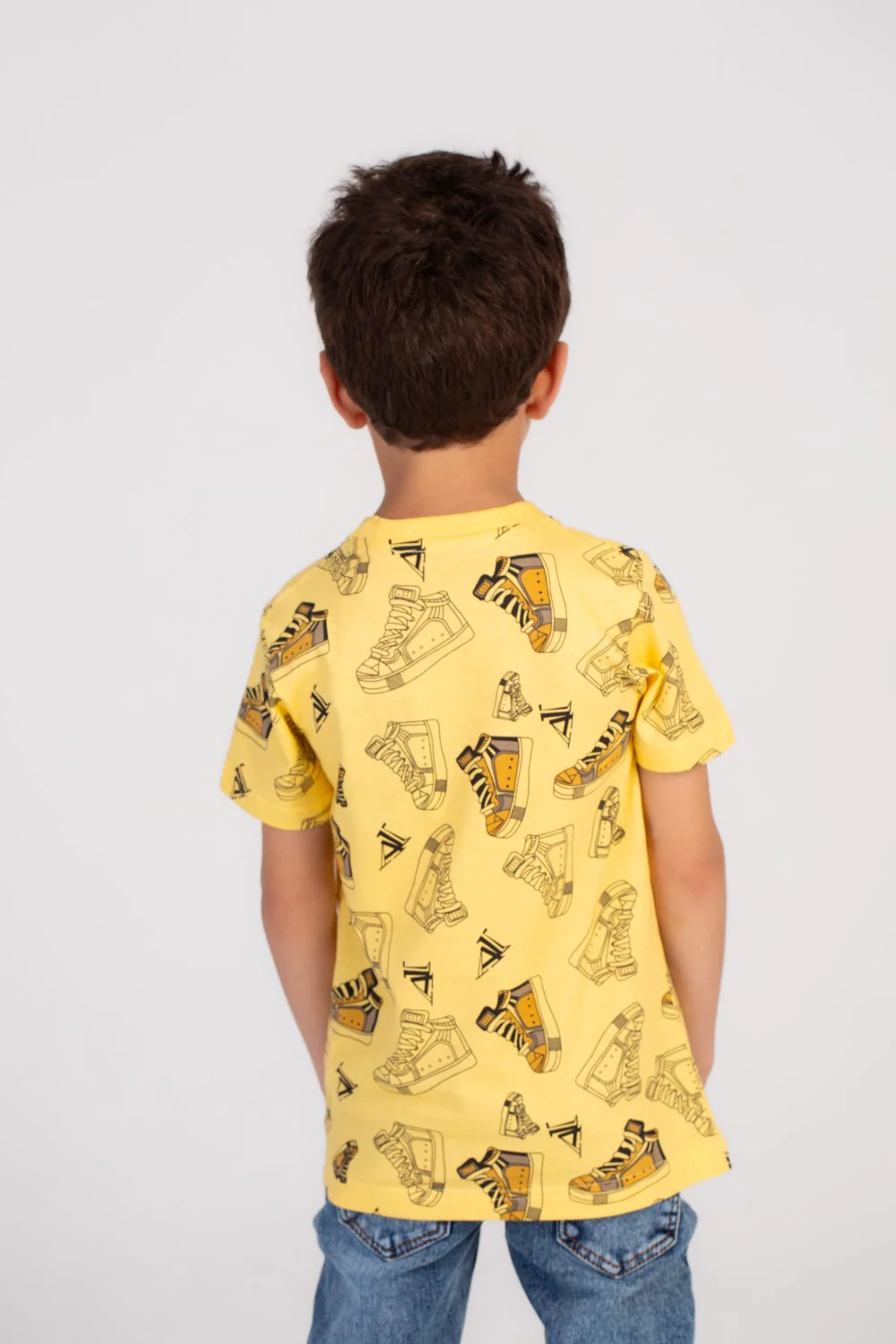 Boy's Full Cover Printed Colorful Regular Fit Comfort Cotton Eye Catching Prints T-shirt - Image 8