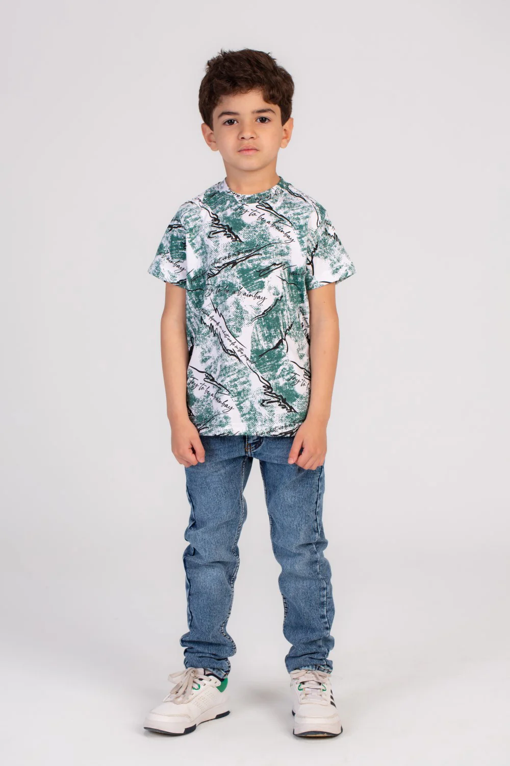 Boy's Full Printed Crew Neck Regular Fit Made Of Cotton T-shirt This Regular Fit Tee Is Perfect For Any Casual Occasion - Image 4