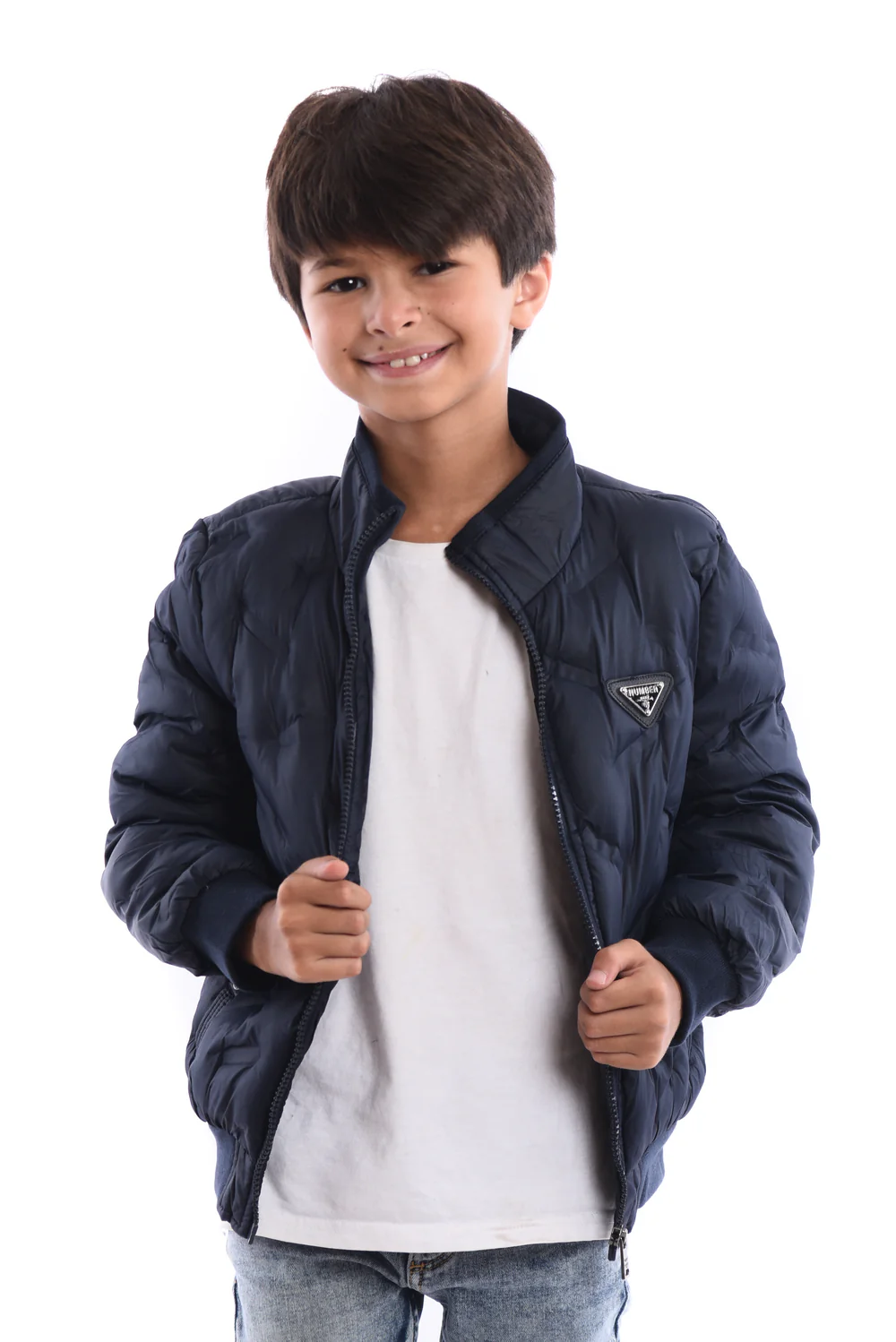 Boy's Full Zipper Casual Padded Waterproof Jacket With Side Pocket - Image 5