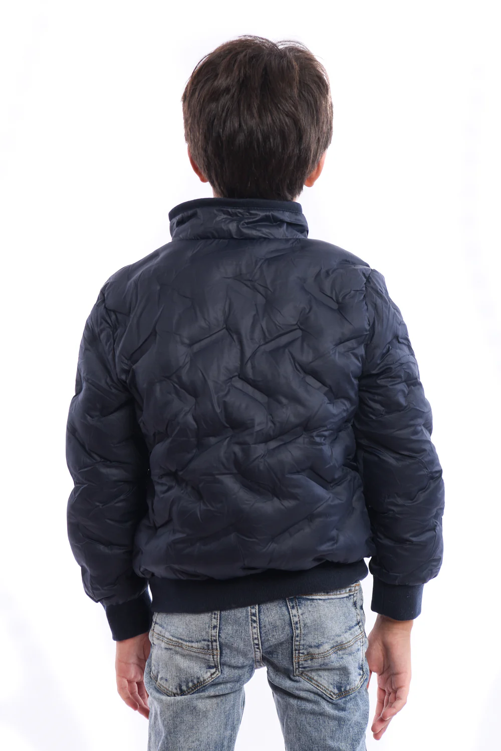 Boy's Full Zipper Casual Padded Waterproof Jacket With Side Pocket - Image 6