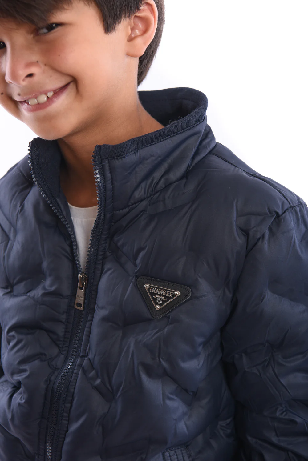 Boy's Full Zipper Casual Padded Waterproof Jacket With Side Pocket - Image 8