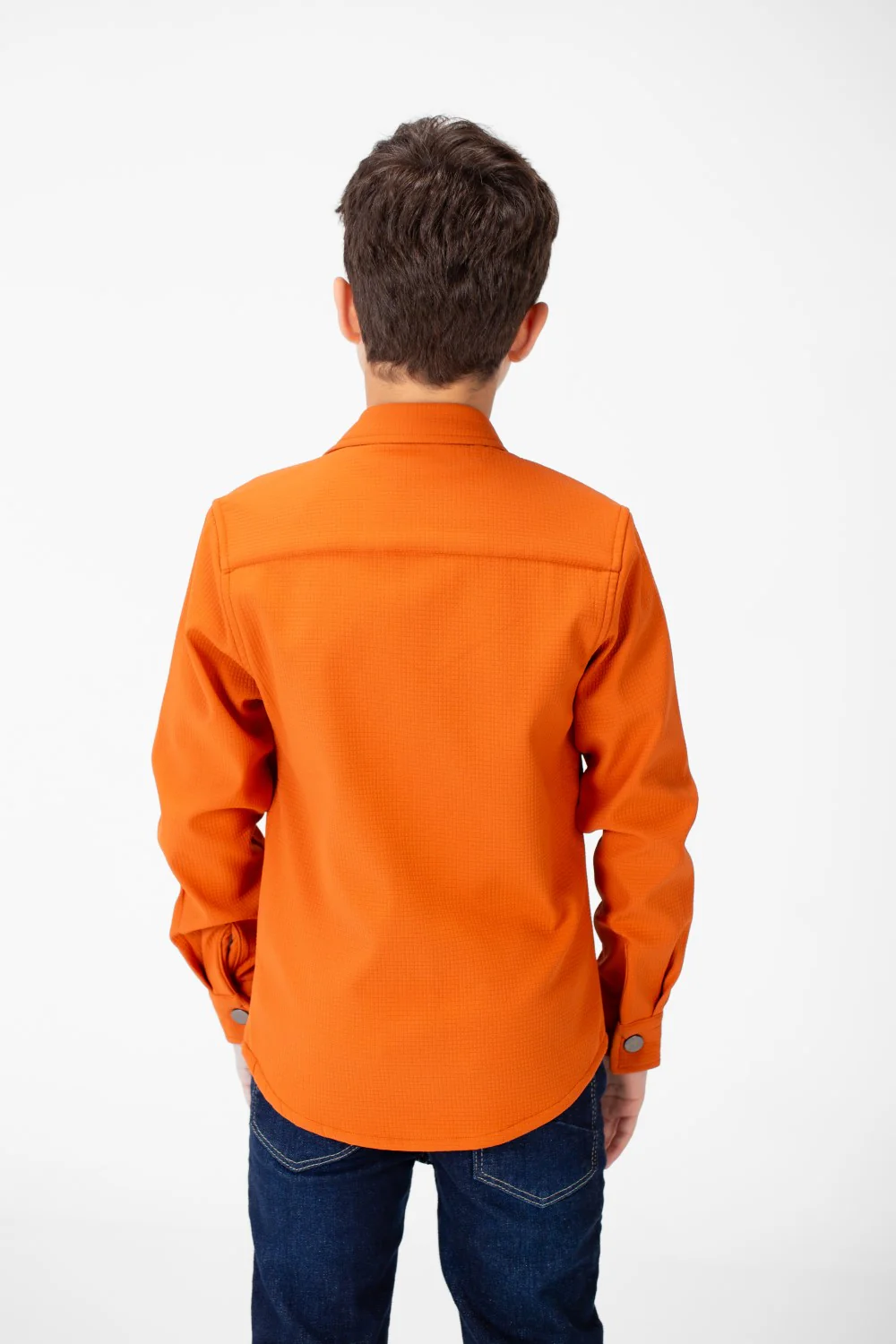 Boy's Fur Padded Shirt With Front Pockets And Long Sleeves - Image 18