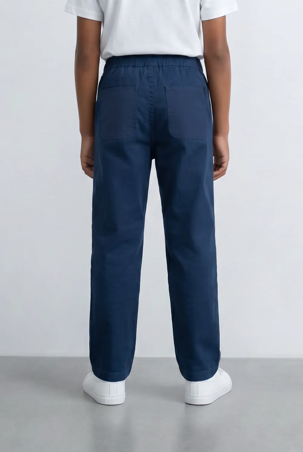 Boy's Gabardine Sherwal Cargo Pants Elastic Drawstring Waist Casual Smart Style Tomato Store - Image 14