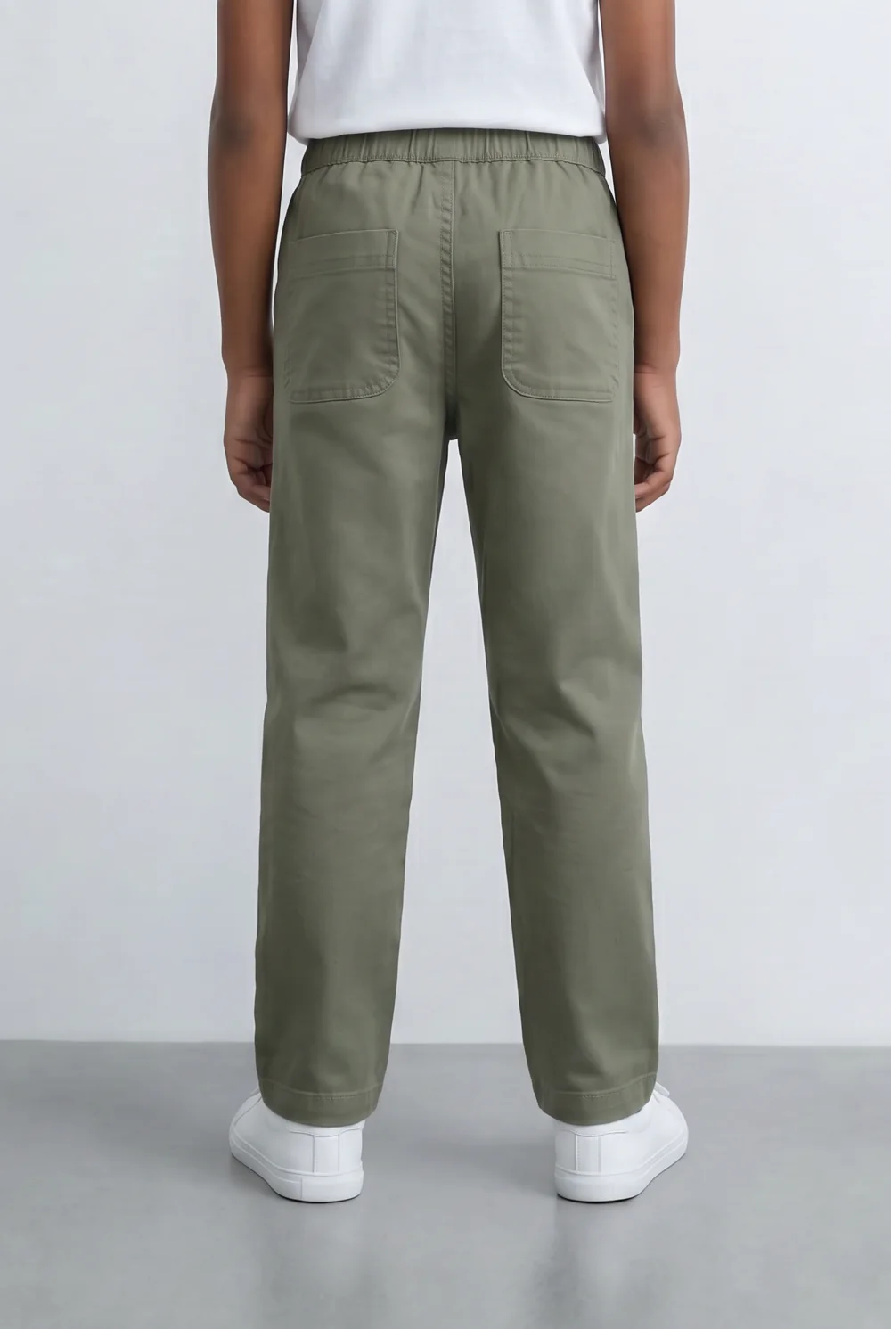 Boy's Gabardine Sherwal Cargo Pants Elastic Drawstring Waist Casual Smart Style Tomato Store - Image 20