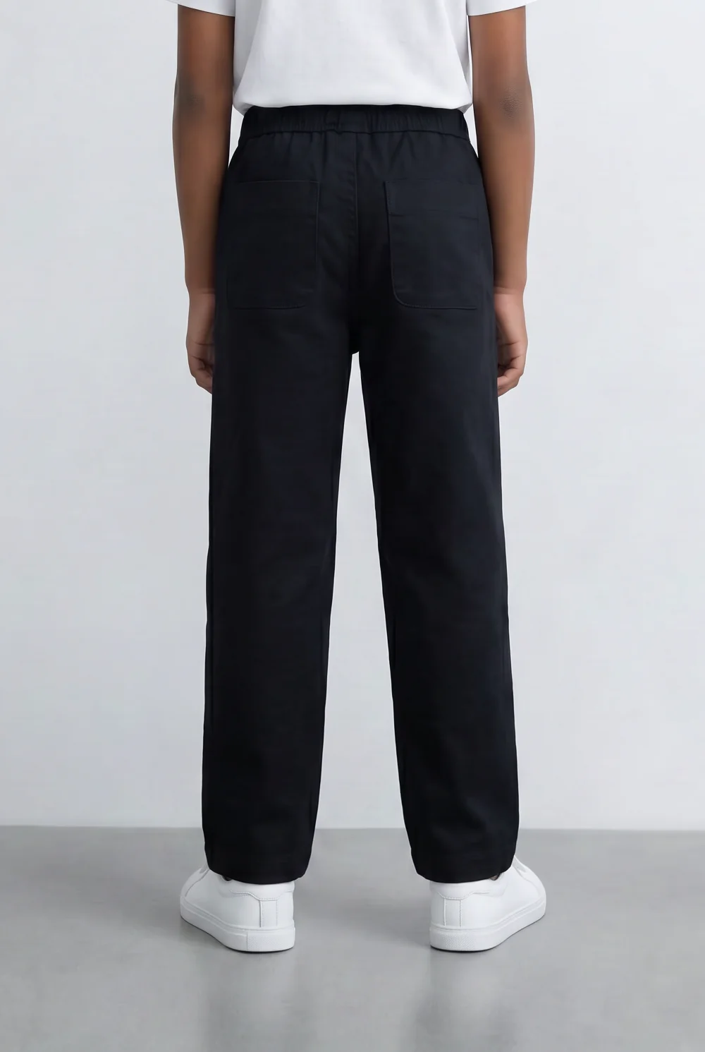 Boy's Gabardine Sherwal Cargo Pants Elastic Drawstring Waist Casual Smart Style Tomato Store - Image 6