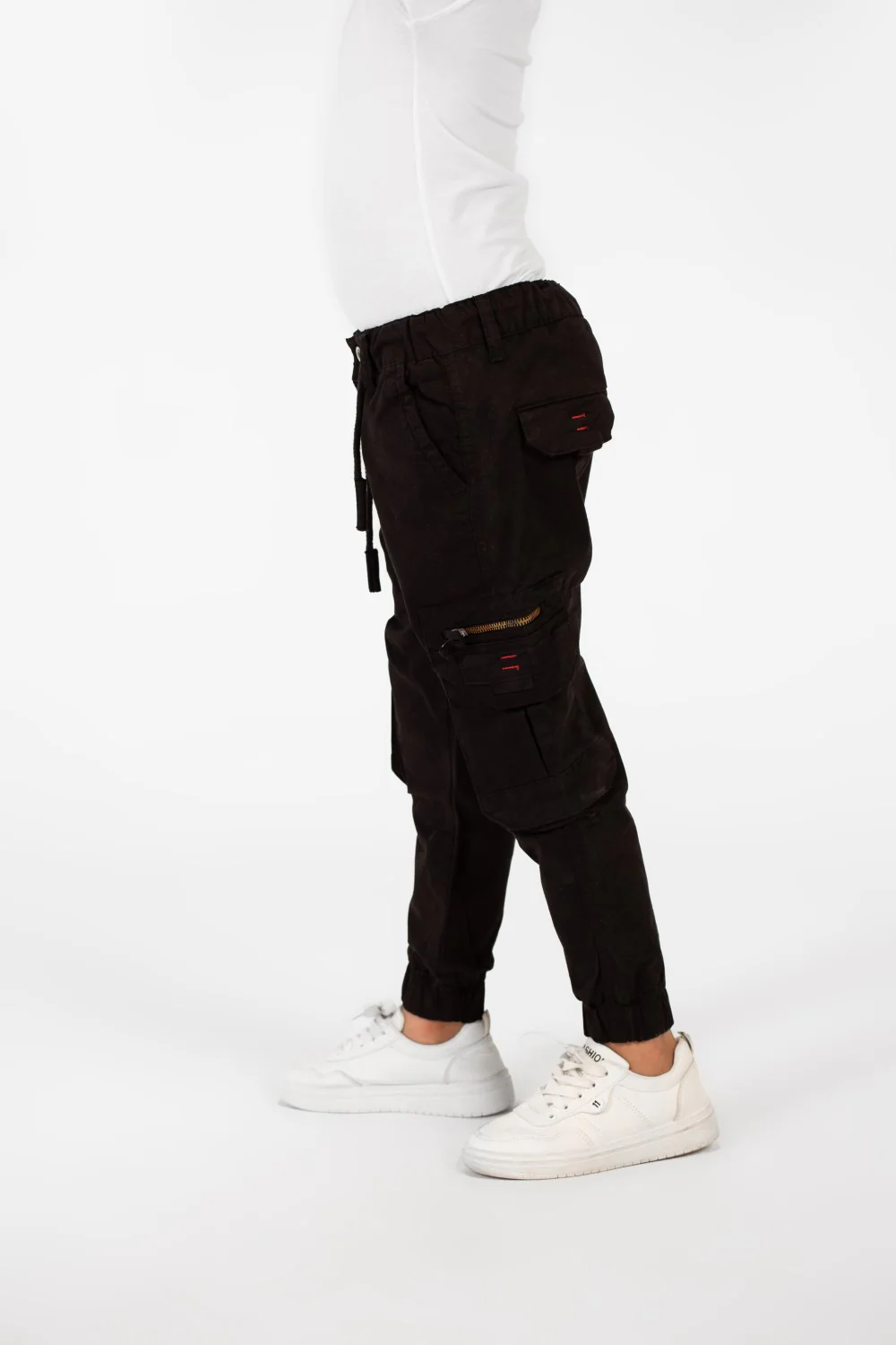 Boy's Gabardine Sherwal Pants Modern Side Pockets For Everyday Wear - Image 8