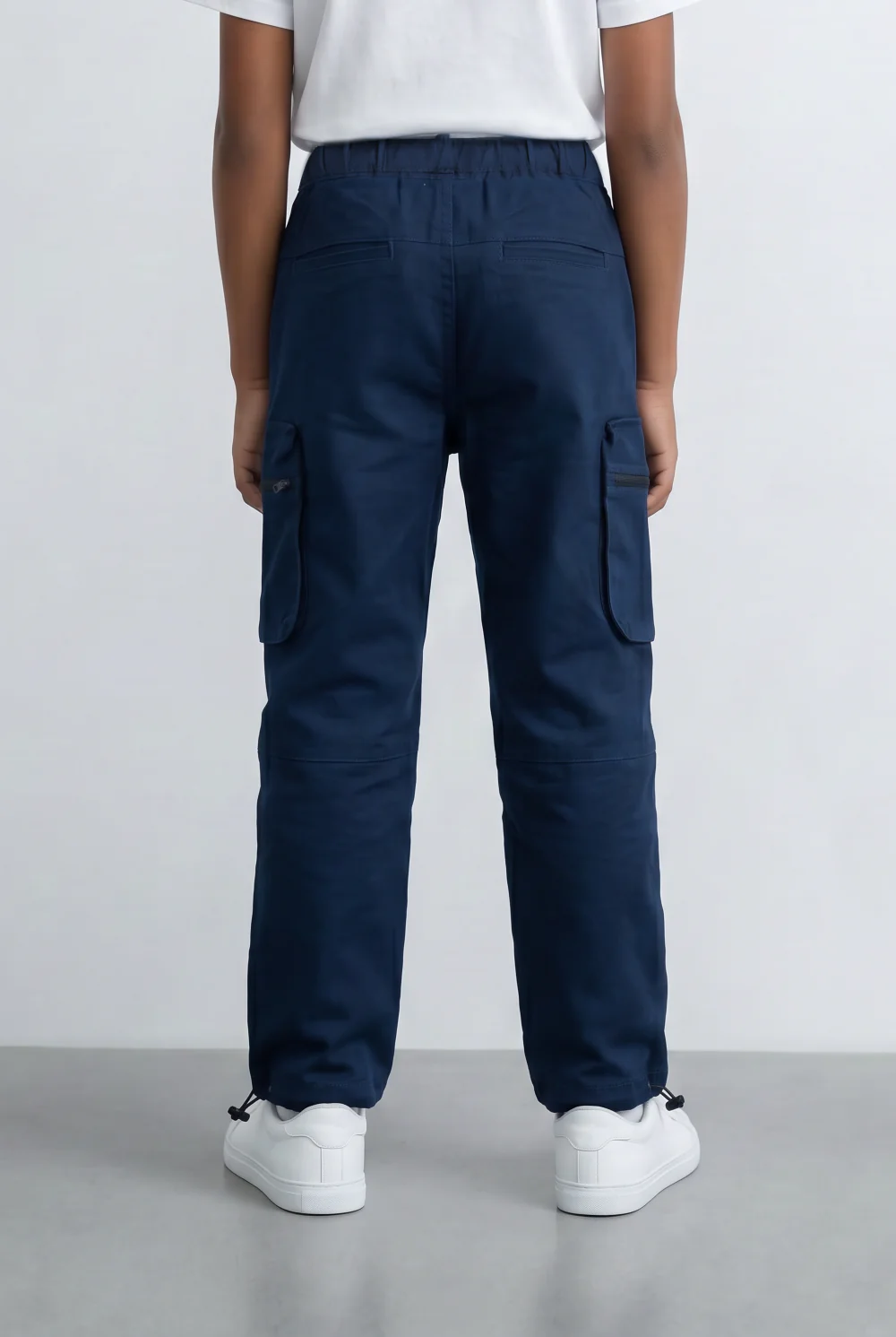 Boy's Gabardine Sherwal Pants Multi-Pocket Design & Buckle Belt Casual Everyday Wear Tomato Store - Image 14