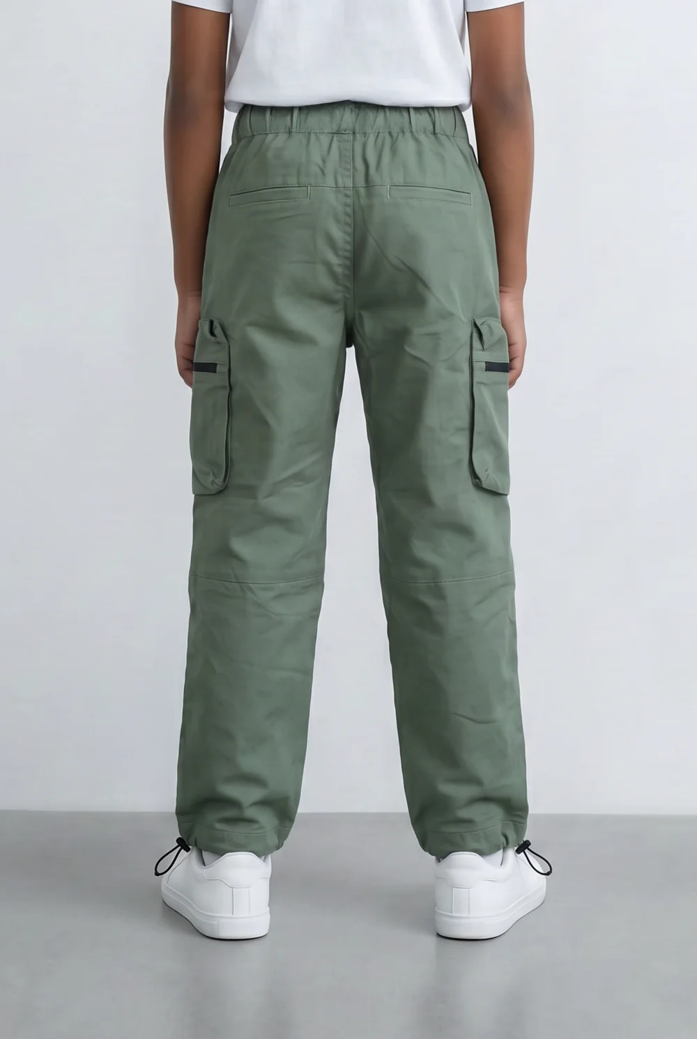 Boy's Gabardine Sherwal Pants Multi-Pocket Design & Buckle Belt Casual Everyday Wear Tomato Store - Image 18