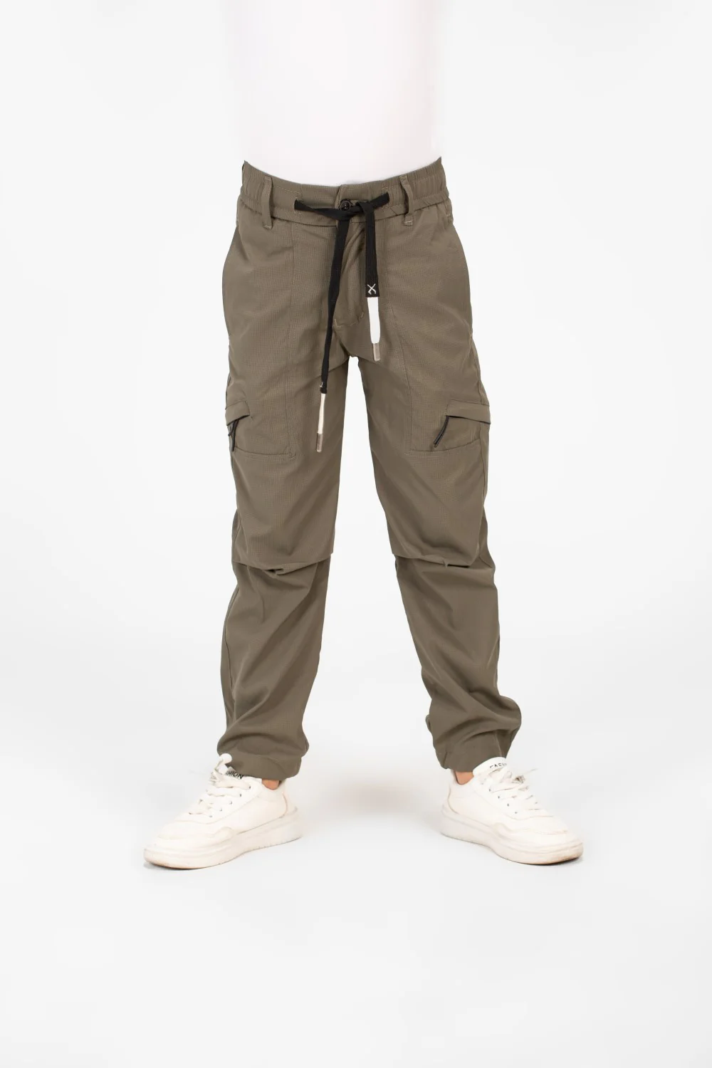 Boy's Gabardine Sherwal Pants With A Drawstring In The Middle And Pockets - Image 13