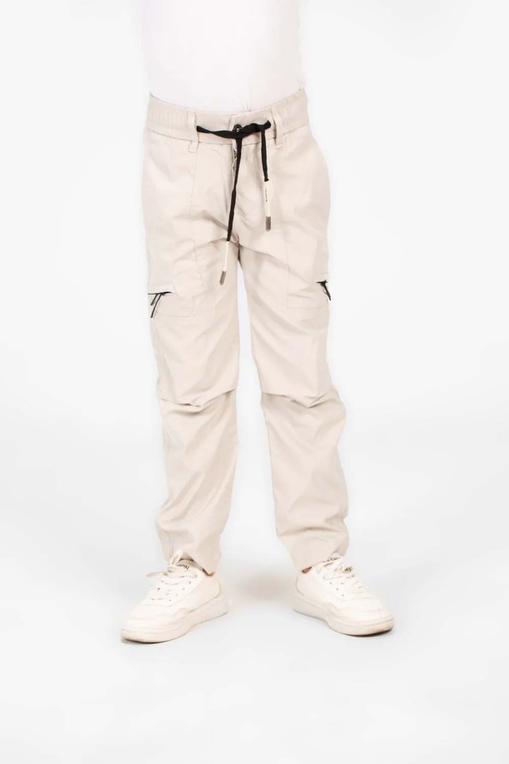 Boy's Gabardine Sherwal Pants With A Drawstring In The Middle And Pockets - Image 9