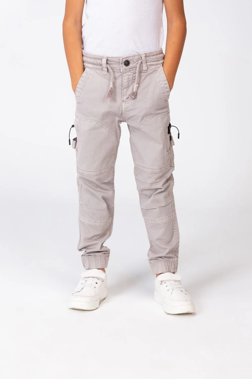 Boy's Gabardine Sherwal Pants With A Modern Cut And Distinctive Pockets - Image 13